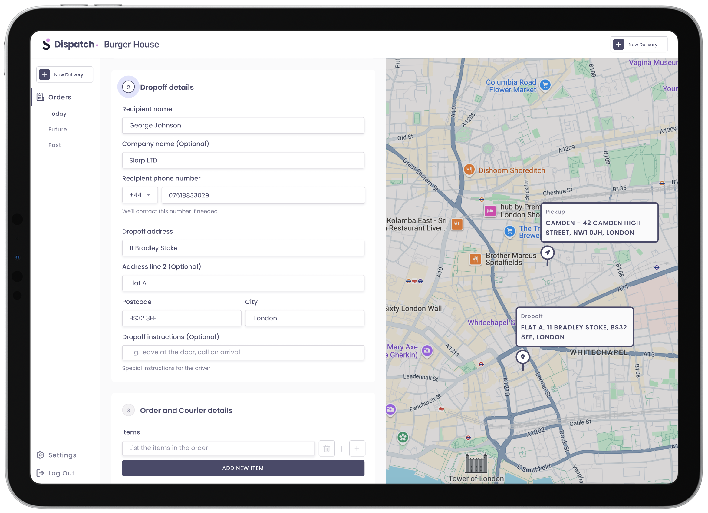Dispatch Self-Serve in Controls